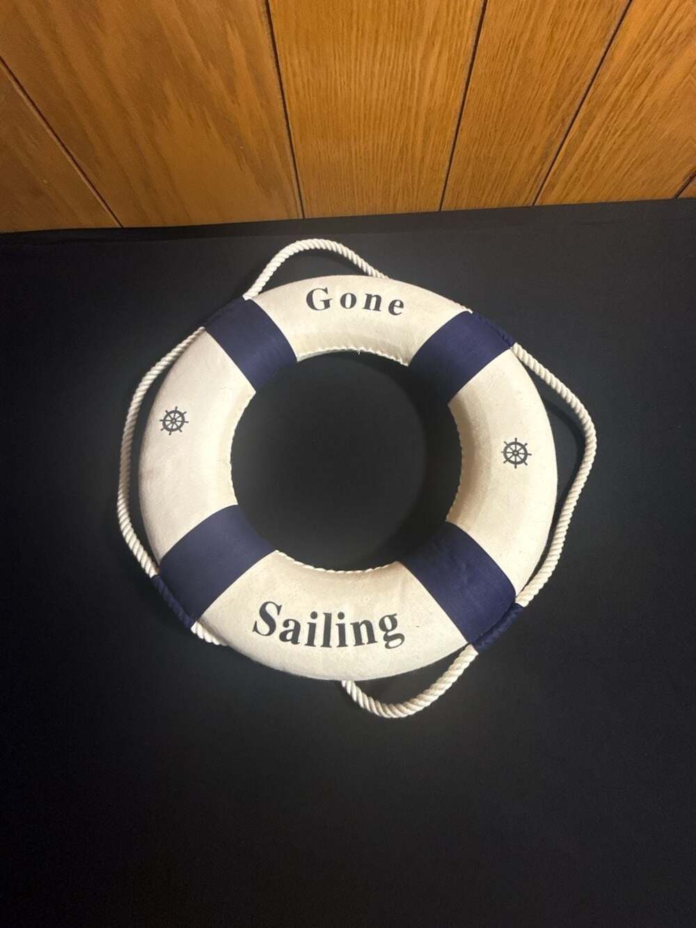Gone Sailing Decorative Nautical Life Ring Wall Decor